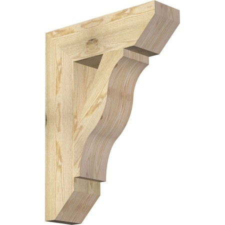 Ekena Millwork Funston Slat Rough Sawn Bracket, Douglas Fir, 6"W x 22"D x 30"H BKT06X22X30FST06RDF